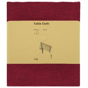 vidaXL Tissu de Table 5 pc Carr&eacute; Bordeaux 90 x 90 cm