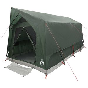 vidaXL Tente tunnel 8 personne Vert arm&eacute;e Polyester et Acier