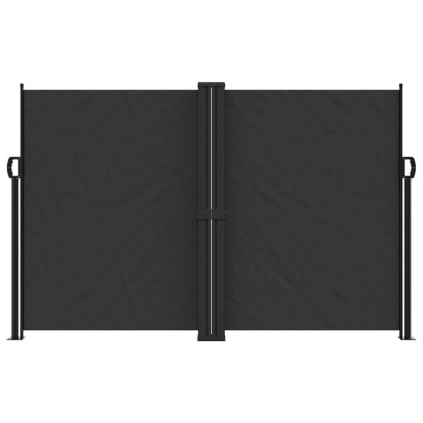 vidaXL Auvent latéral rétractable noir 160x1200 cm