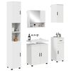 vidaXL Ensemble de mobilier de salle de bain avec tiroir 5 pcs Blanc