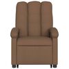 vidaXL Fauteuil inclinable Marron Tissu