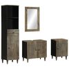 vidaXL Ensemble de meubles de salle de bain 4 pcs bois manguier massif