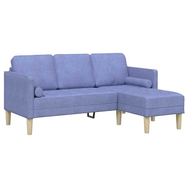 vidaXL Ensemble de Canap&eacute;s avec coussin Bleu denim Polyester