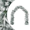 vidaXL Guirlande de No&euml;l Vert et blanc 270 cm PVC et PE