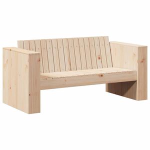 vidaXL Canap&eacute; de jardin Naturel 134 x 60 x 62 cm Bois de pin massif