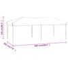 vidaXL Tente de réception pliable Crème 3x6 m