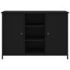 vidaXL Buffet noir 100x35x70 cm bois d'ing&eacute;nierie