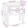 vidaXL Table d'appoint avec tiroir Naturel 60,5 x 30 x 61 cm
