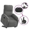 vidaXL Fauteuil inclinable de massage &eacute;lectrique gris fonc&eacute;