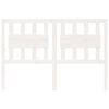 vidaXL T&ecirc;te de lit Blanc 145,5x4x100 cm Bois massif de pin