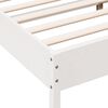 vidaXL Cadre de lit sans matelas blanc 150x200 cm bois de pin massif