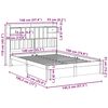 vidaXL Lit biblioth&egrave;que sans matelas blanc 140x190 cm bois pin massif