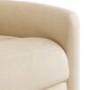 vidaXL Fauteuil inclinable de massage beige tissu microfibre