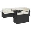 vidaXL Ensemble de canap&eacute; de jardin 9 pc Noir Poly rotin