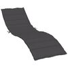 vidaXL Coussin de chaise longue anthracite mélangé 200x50x4 cm tissu