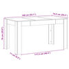 vidaXL Table &agrave; manger vieux bois 140x74,5x76 cm bois d'ing&eacute;nierie