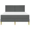 vidaXL Cadre de lit Gris fonc&eacute; 120 x 200 cm Polyester
