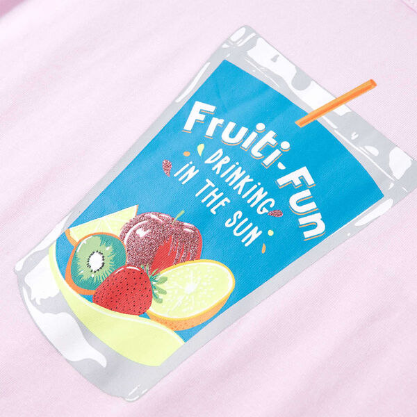 T-shirt pour enfants rose p&acirc;le 128