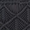 vidaXL Pouf fait &agrave; la main en macram&eacute; Anthracite 45x30 cm Coton
