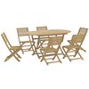 vidaXL Ensemble &agrave; manger de jardin 7 pcs Bois d'acacia solide