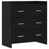 vidaXL Buffet Ch&ecirc;ne noir 75 x 33 x 80 cm Bois d'ing&eacute;nierie