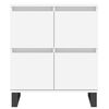 vidaXL Buffet Blanc 60x35x70 cm Bois d'ing&eacute;nierie