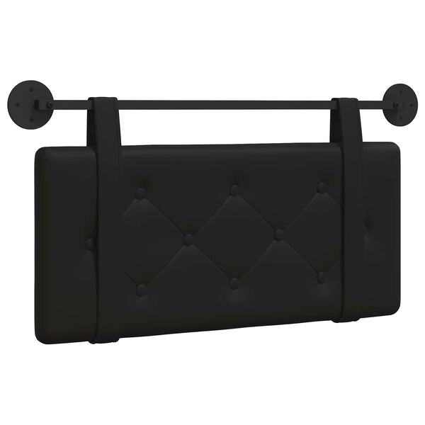 vidaXL T&ecirc;te de lit suspendue Noir 100 x 55 x 5 cm Simili cuir