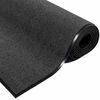 vidaXL Tapis de porte Anthracite 60 x 40 x 1.2 cm Tissu en teddy