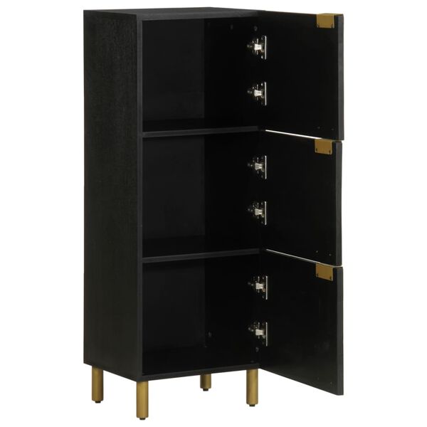 vidaXL Buffet noir 40x33x110 cm bois d'ing&eacute;nierie