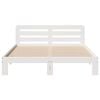 vidaXL Cadre de lit sans matelas blanc 140x200 cm bois de pin massif