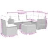 vidaXL Salon de jardin avec coussins 6 pcs beige r&eacute;sine tress&eacute;e