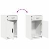 vidaXL Table de Toilette avec tiroir 2 pcs Blanc 50 x 41 x 135 cm