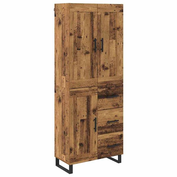 vidaXL Haut Armoire Bois ancien 69,5 x 34 x 180 cm Bois d'ing&eacute;nierie