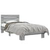 vidaXL Cadre de lit sans matelas sonoma gris 90x190 cm