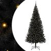 vidaXL Sapin de No&euml;l Noir 240 cm PVC
