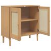 vidaXL Buffet SENJA aspect rotin marron 80x35x80 cm bois massif de pin