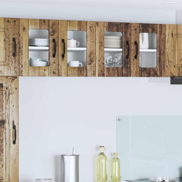 vidaXL Armoire de cuisine 2 pcs Bois ancien 60 x 31 x 40 cm