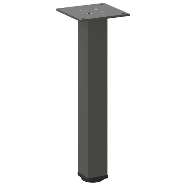 vidaXL Pieds de table basse 4 pi&egrave;ces Anthracite 30-32 cm Acier