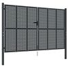 vidaXL Portail de jardin Anthracite 300x200 cm Acier