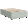 vidaXL Sommier &agrave; lattes de lit et matelas gris clair 120x190cm velours