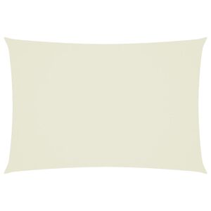 vidaXL Voile de parasol tissu oxford rectangulaire 3x5 m cr&egrave;me
