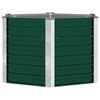 vidaXL Lit surélevé de jardin Acier galvanisé 129x129x77 cm Vert