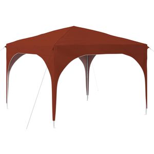 vidaXL Tente de f&ecirc;te pop-up 290 x 290 x 245 cm Terre cuite
