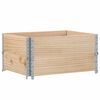 vidaXL Colliers de palette 2 pcs 80x60 cm bois de pin solide