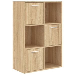 vidaXL Armoire de rangement Ch&ecirc;ne sonoma 60x29,5x90 cm Bois ing&eacute;nierie