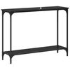 vidaXL Table console Ch&ecirc;ne noir 101 x 30.5 x 75 cm Bois d'ing&eacute;nierie