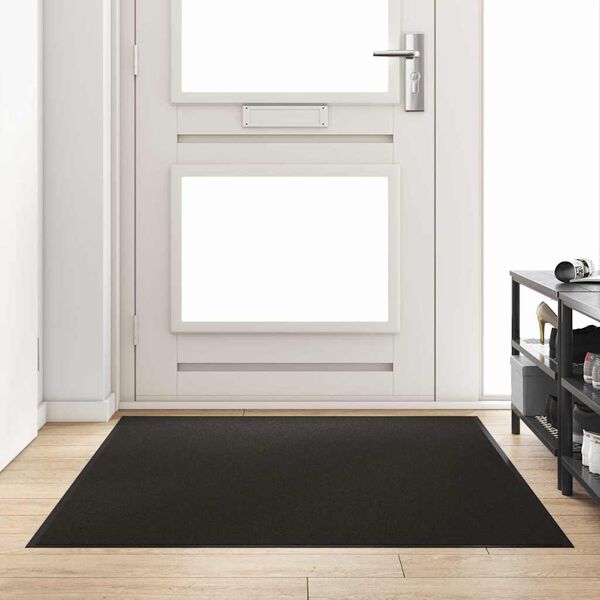 vidaXL Tapis d'entr&eacute;e Noir 120 x 180 cm 100% Polyamide
