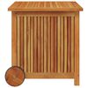 vidaXL Bo&icirc;te de rangement de jardin avec roues 60x50x58 cm Bois acacia