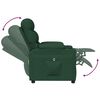 vidaXL Fauteuil inclinable &eacute;lectrique Vert fonc&eacute; Tissu