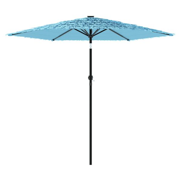 vidaXL Parasol de jardin avec m&acirc;t en acier bleu 268x268x226 cm